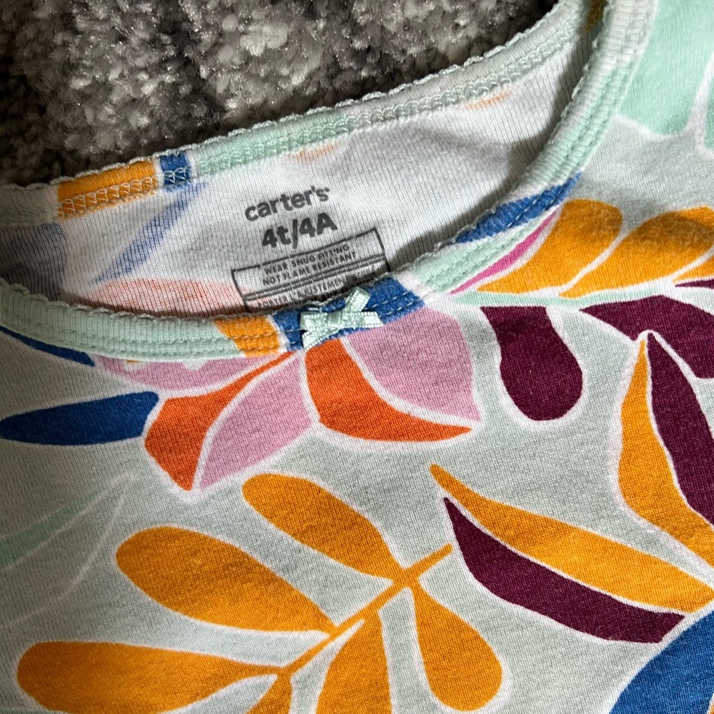 Carter's Multicolor Floral Kids' Top - Picture 2 of 2